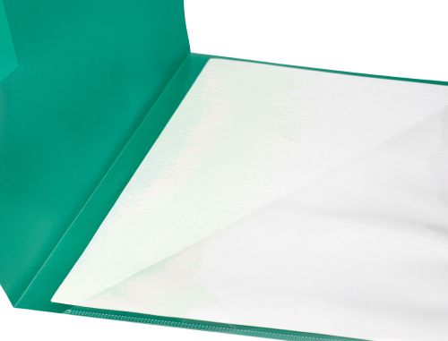 Bolsa dossier liderpapel din a4 polipropileno 180 microns verde translucido 20 folhas , Liderpapel , 42979 , 8423473831773